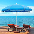 7ft Beach Umbrella with Sand Anchor and UV Protection