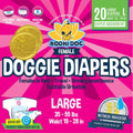 Disposable Female Dog Diapers Large - Super Absorbent, Leak-Proof