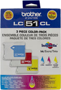 Brother Genuine Standard Yield 3 Pack Color Ink Cartridges - Reliable
