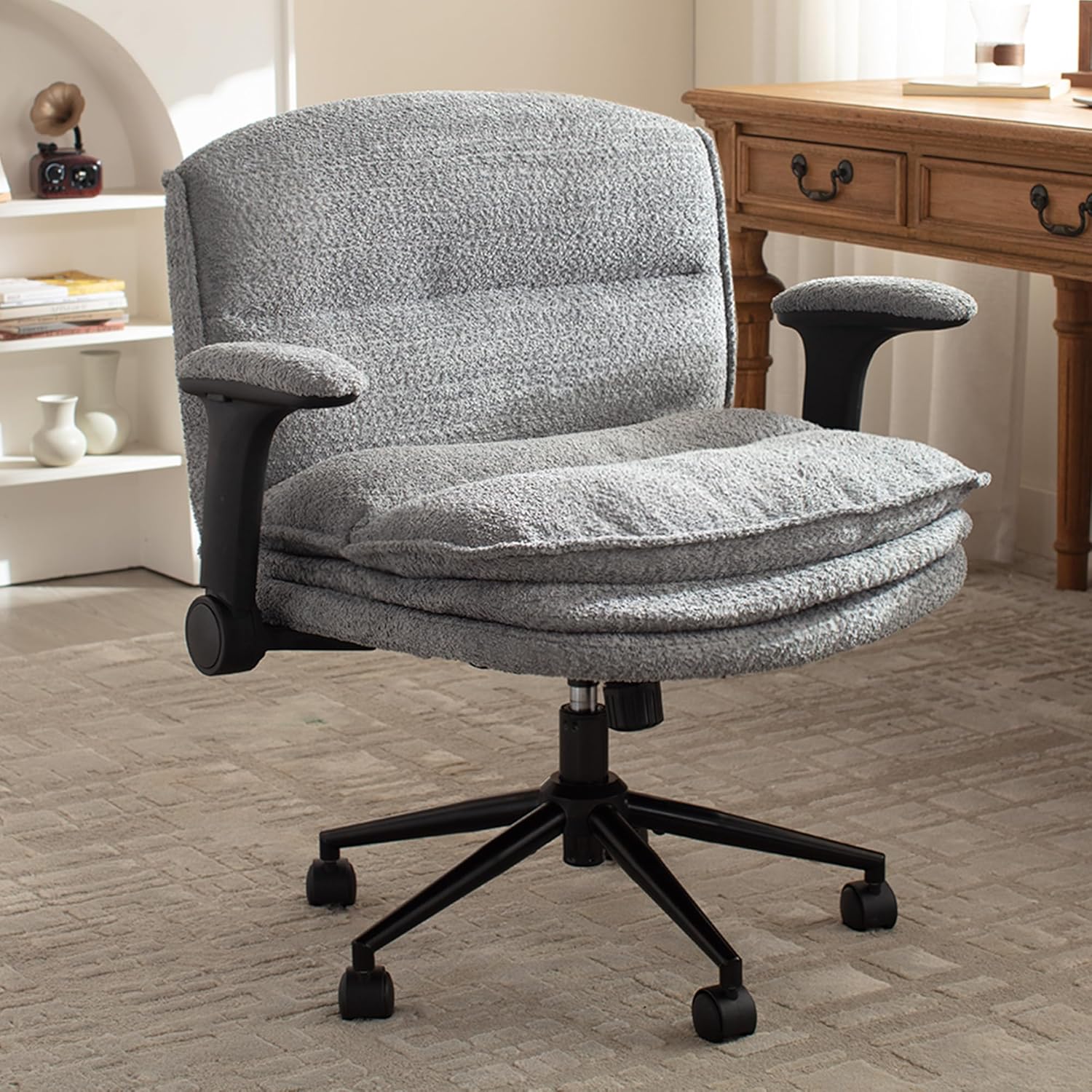 Dowinx Criss Cross Chair with Adjustable Arms for Comfort