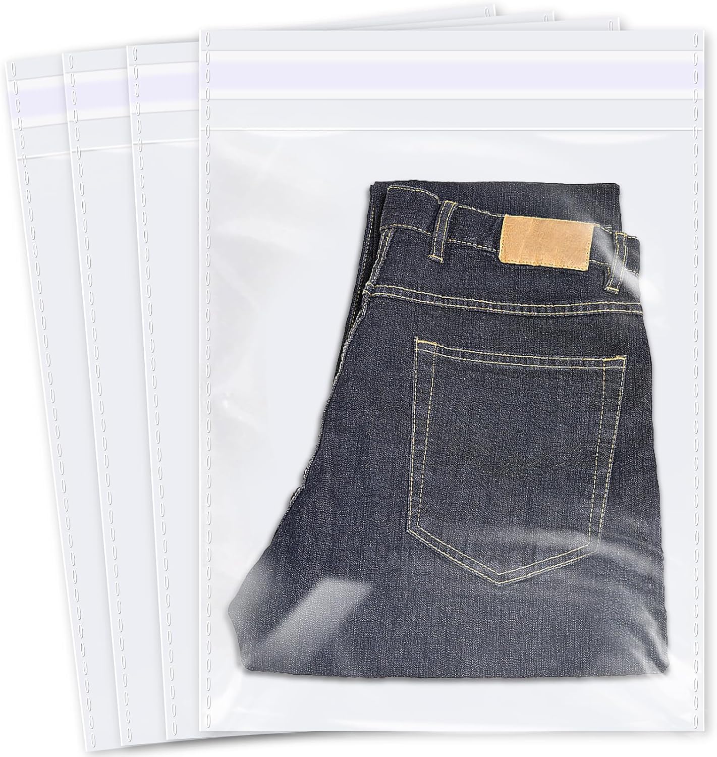 Clear Large Cellophane Bags - 1000 Pcs for Various Uses