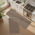 Kitchen Rug Set Non Slip Washable Runner Rugs - Absorbent Floor Mats