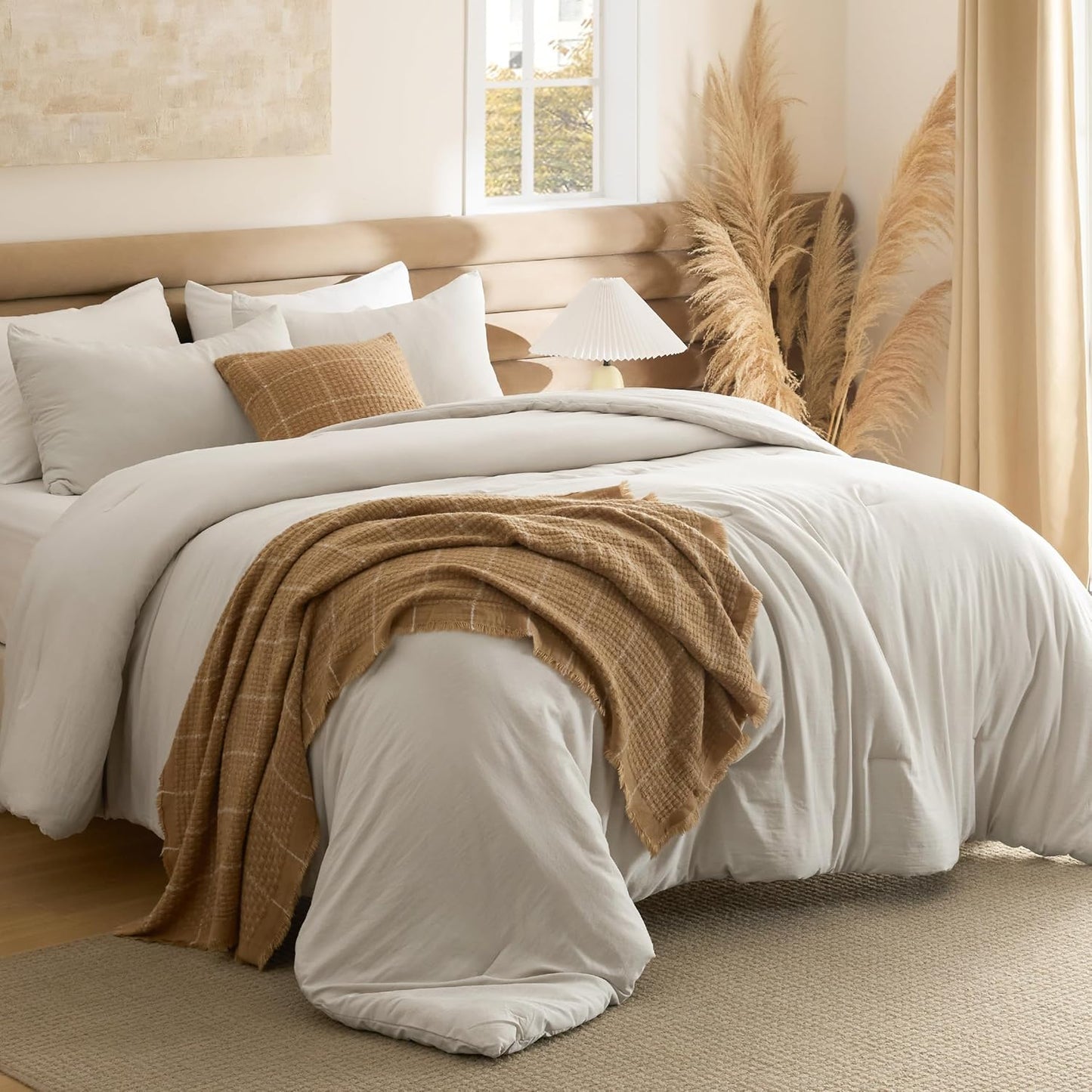 Bedsure Full Size Comforter Set for All Seasons, Soft and Cozy