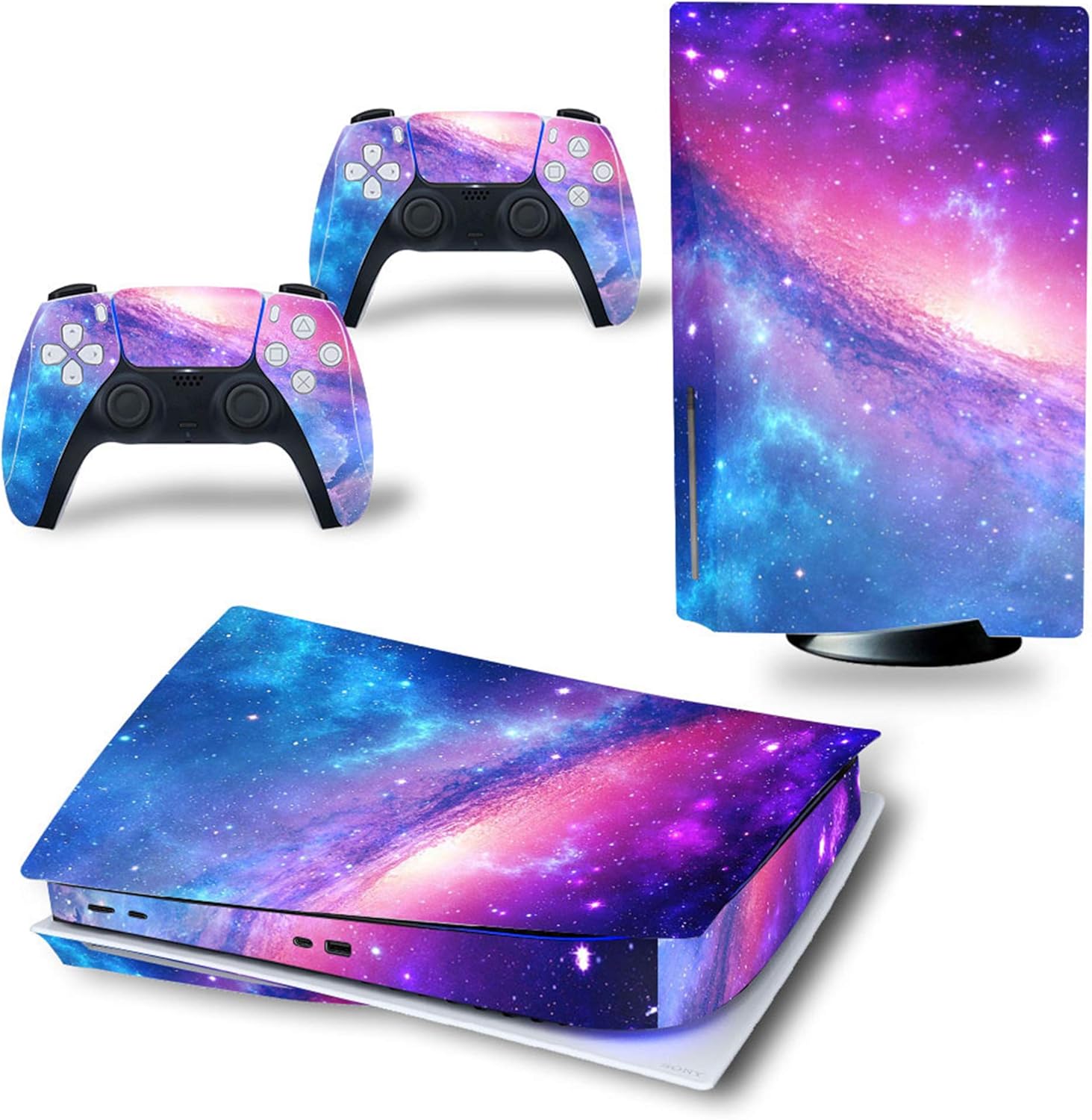 PS5 Skin: Pink Sky Decal Set