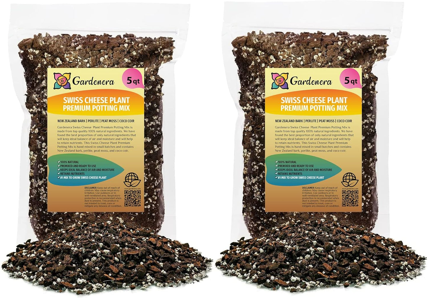 Gardenera Swiss Cheese Plant Potting Mix for Monstera Deliciosa