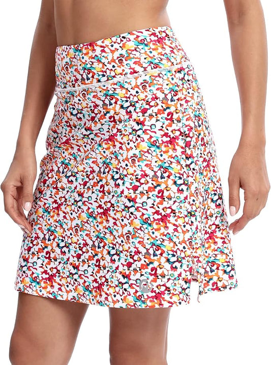 M MOTEEPI Modest Knee Length Skorts for Women Tennis Golf