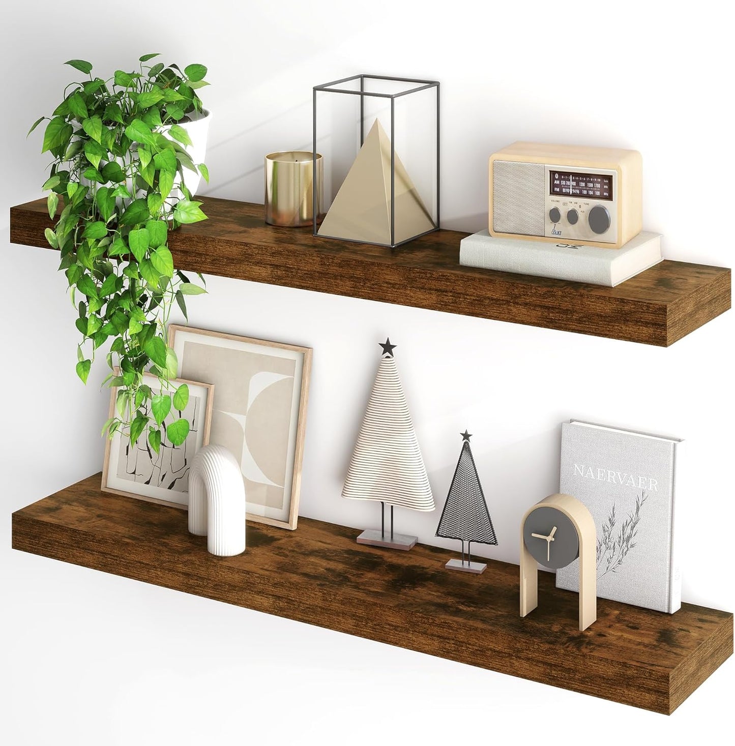40Inch Floating Shelves Set of 2 for Stylish Home Decor