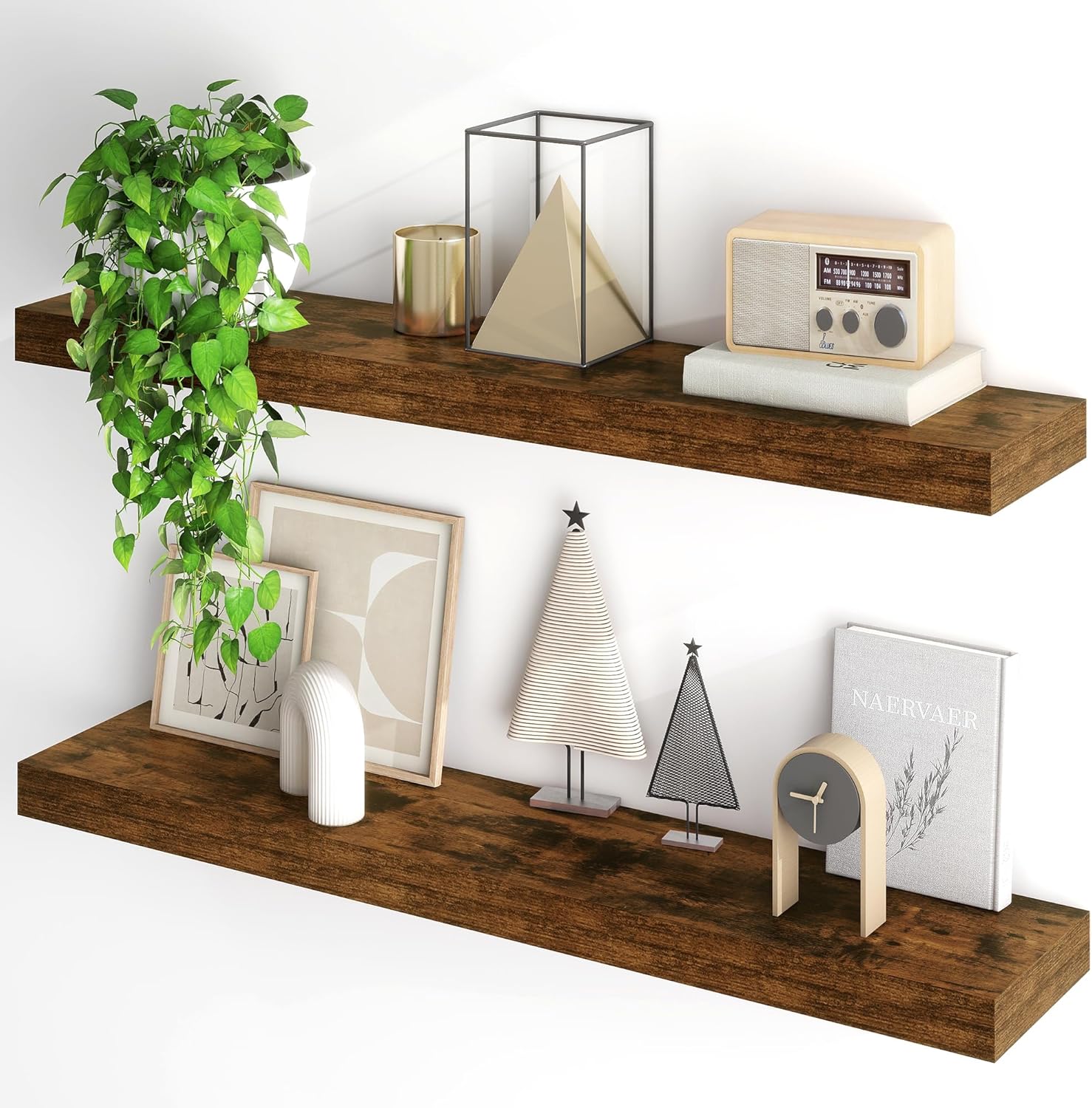 40Inch Floating Shelves Set of 2 for Stylish Home Decor