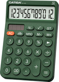 CATIGA 12 Digit Desktop Calculator with Large LCD Display - Clear