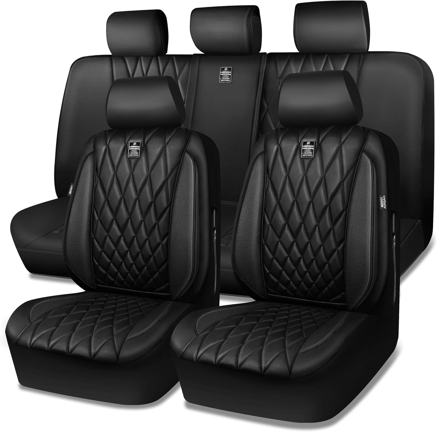 Luxury Faux Leather Seat Covers for SUVs, Vans, and Trucks