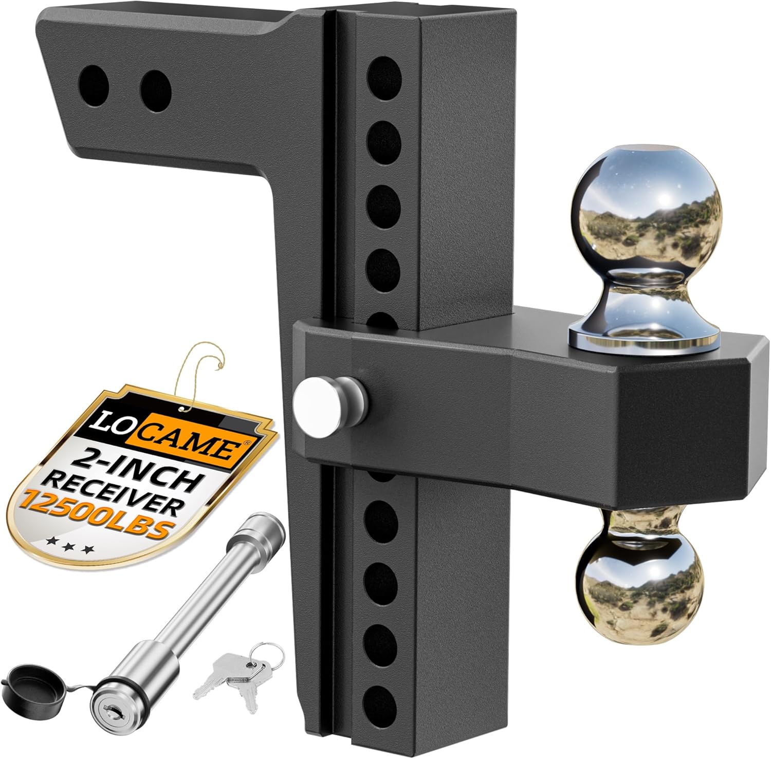 LOCAME Adjustable Trailer Hitch for Heavy Duty Towing Needs
