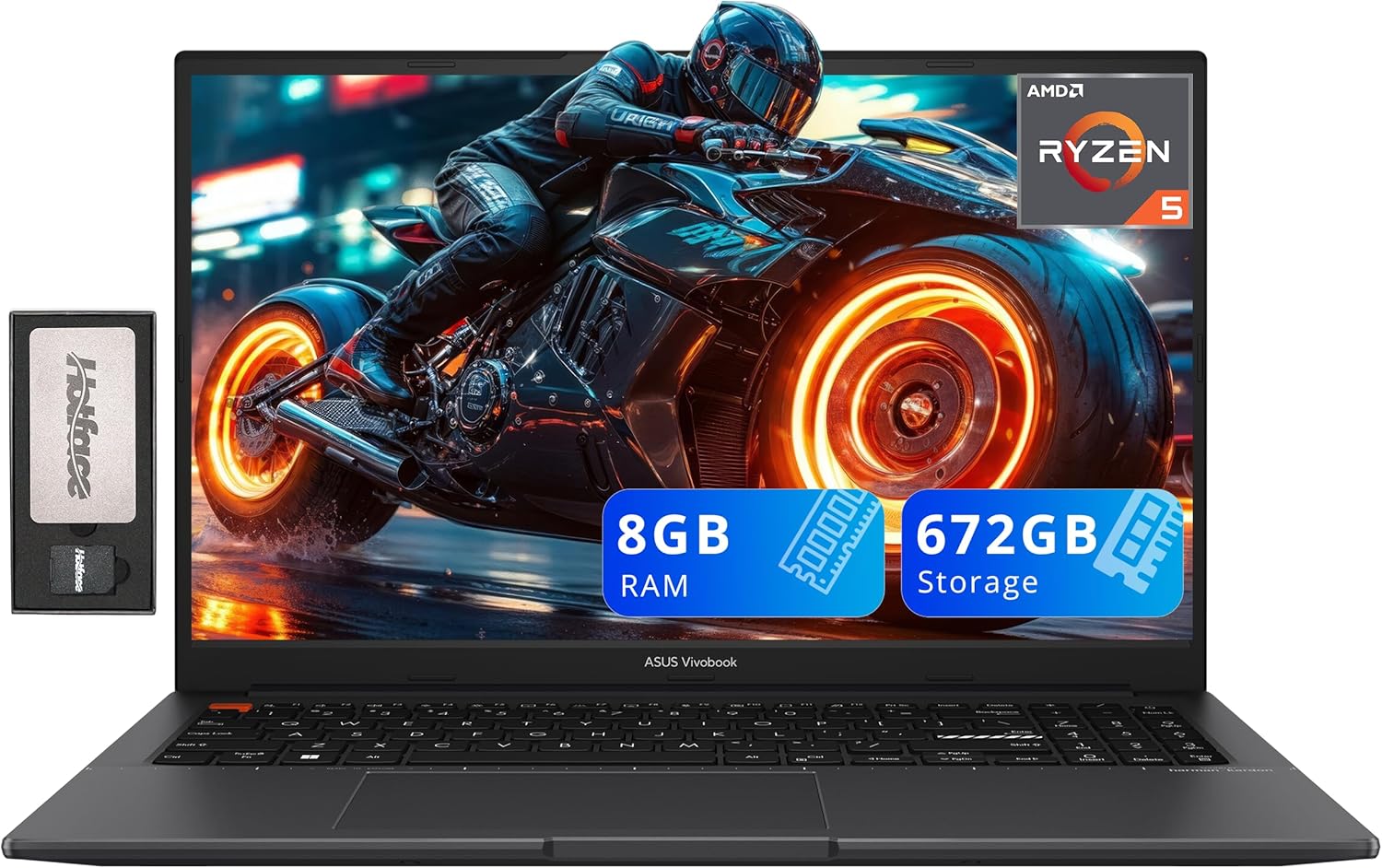 ASUS VivoBook S15 15.6 FHD Laptop with Ryzen 5 and 672GB Storage