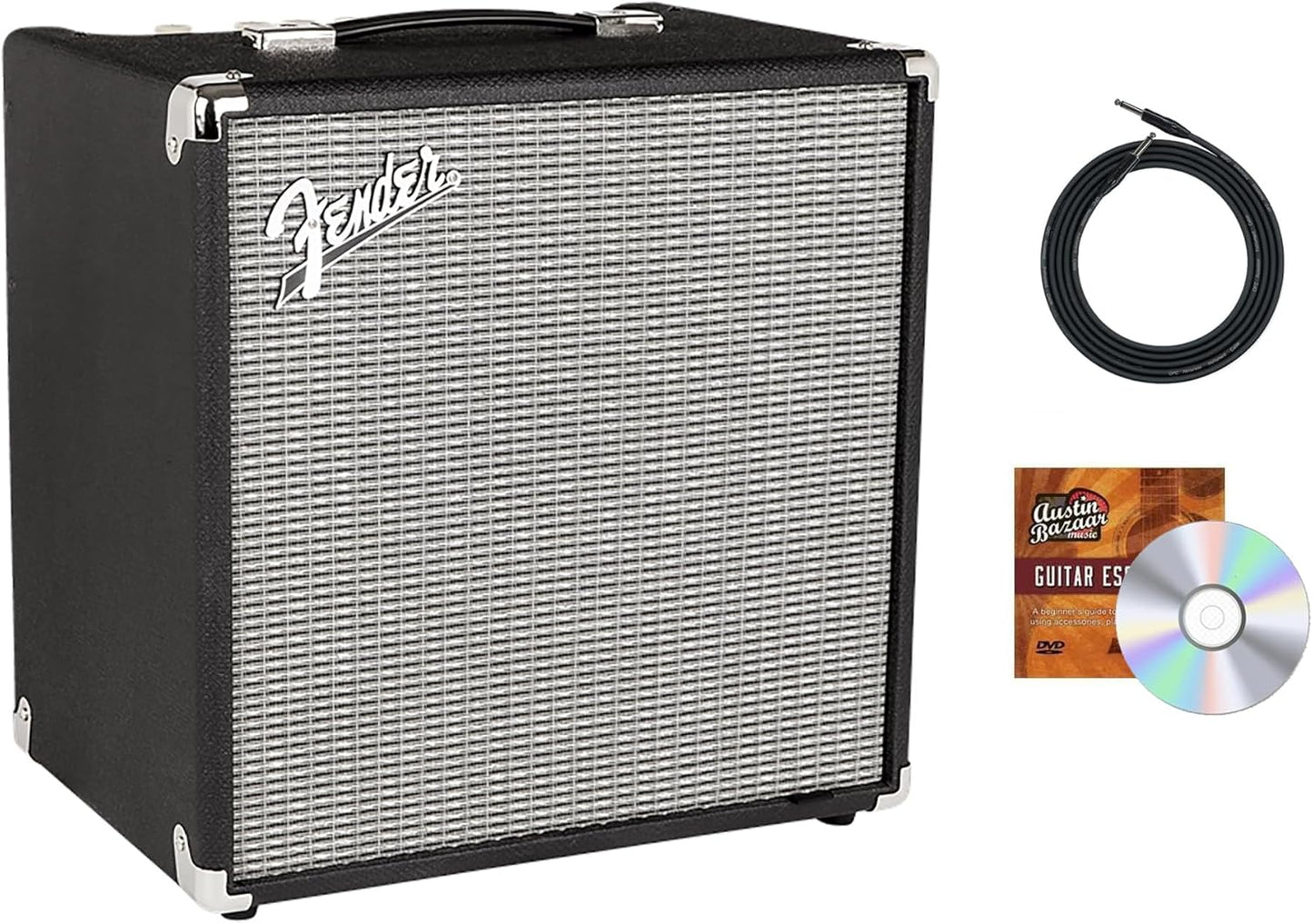Fender Rumble 40 Bass Combo Amplifier Bundle with Cable & DVD