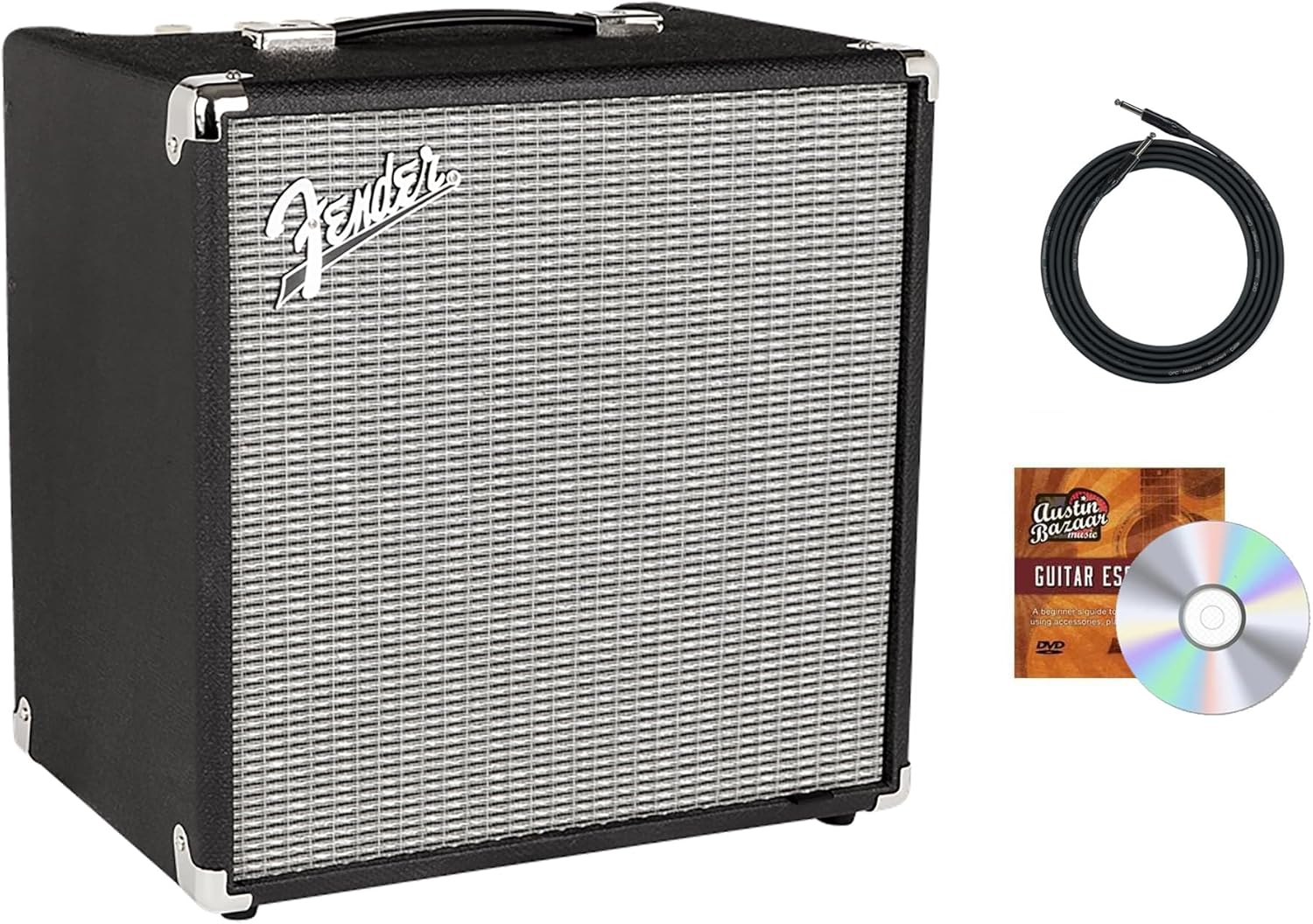 Fender Rumble 40 Bass Combo Amplifier Bundle with Cable & DVD