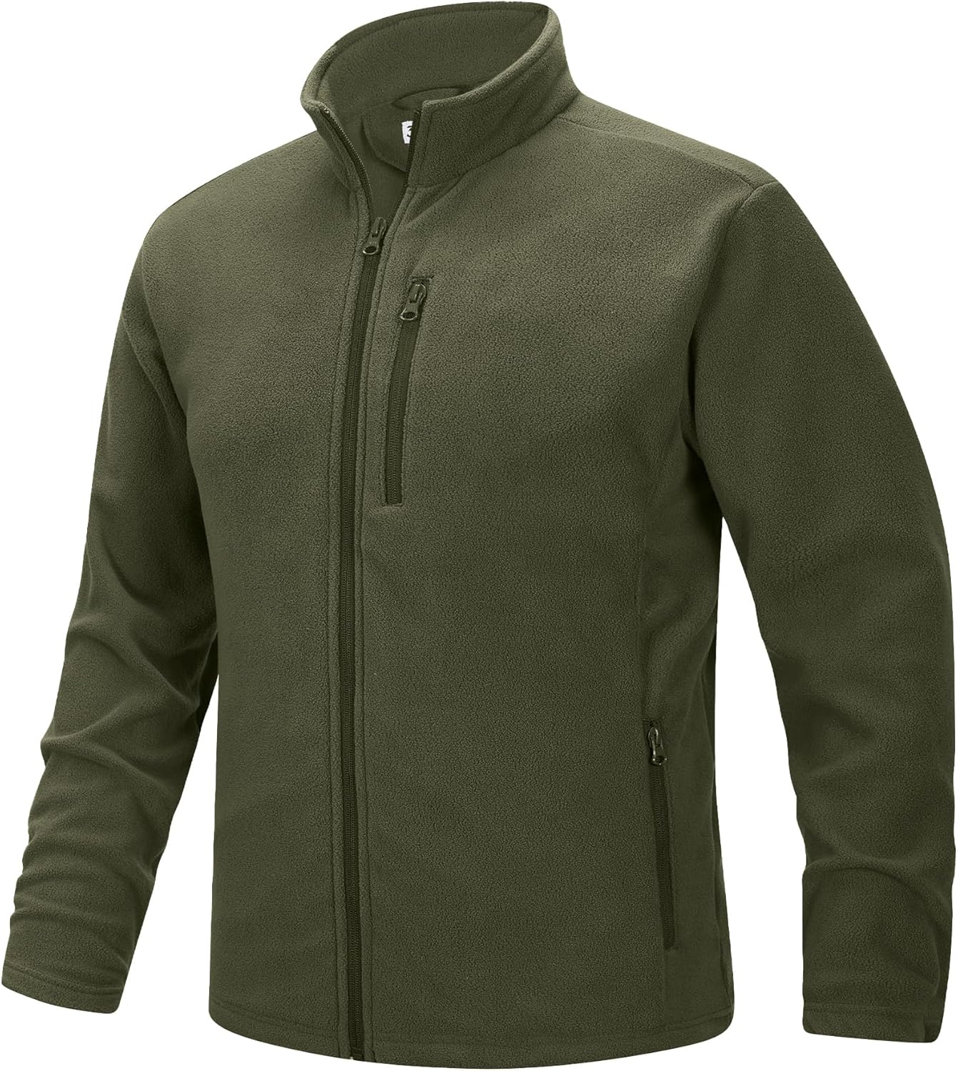 33,000ft Men's Full Zip Fleece Jacket for Winter Hiking Comfort
