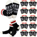12 Pairs Best Team Ever Crew Socks for Employee Appreciation Gifts
