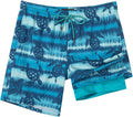 SURF CUZ Mens Swim Trunks 7 in with Compression Liner - Quick Dry move