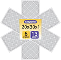 Maycold MERV 13 20x30x1 Air Filter 6-Pack - High Efficiency