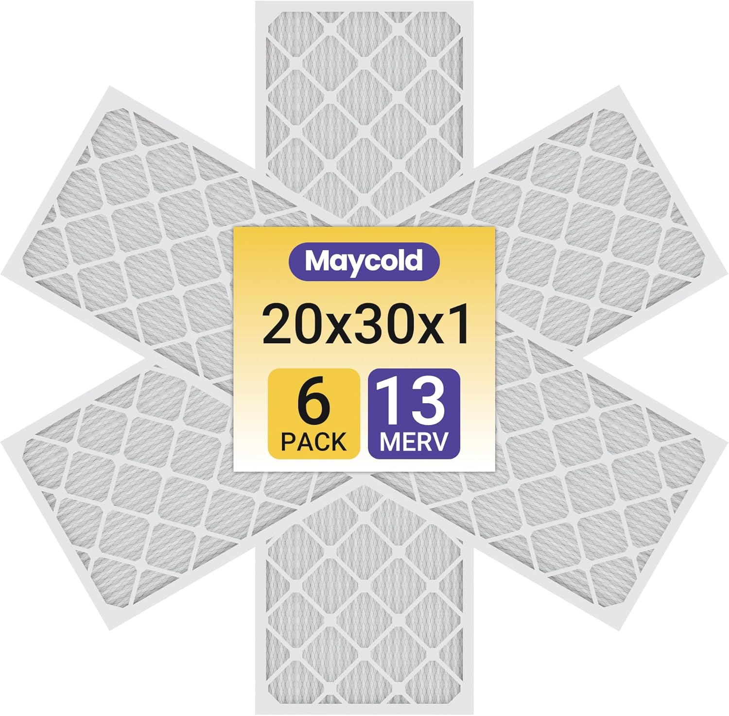 Maycold MERV 13 Air Filter 20x30x1 for Superior Air Quality