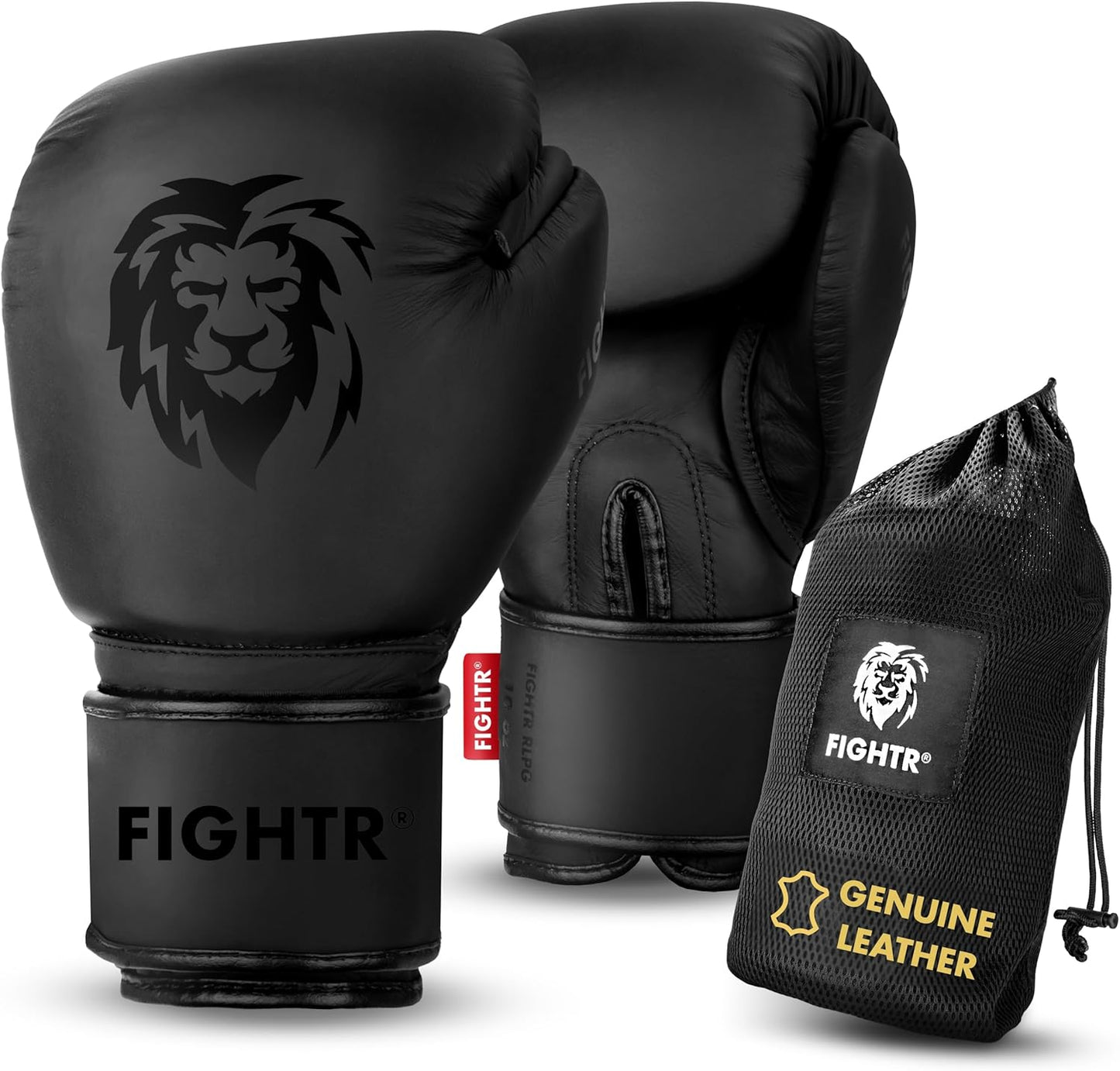 Genuine Leather Pro Boxing Gloves | Ultimate Versatility 10-16 oz | Carry Bag Included