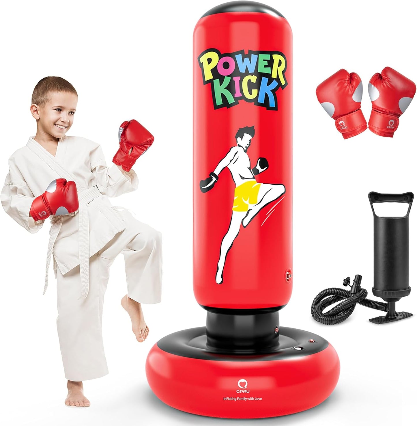 QPAU Kids Punching Bag Toy for Fun and Active Playtime