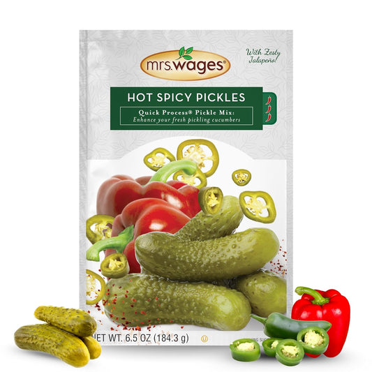 Mrs. Wages Hot Spicy Pickles Mix for Zesty Homemade Snacks