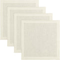 Ivory Linen Placemats Set of 4 14 x 14 in - Timeless Table