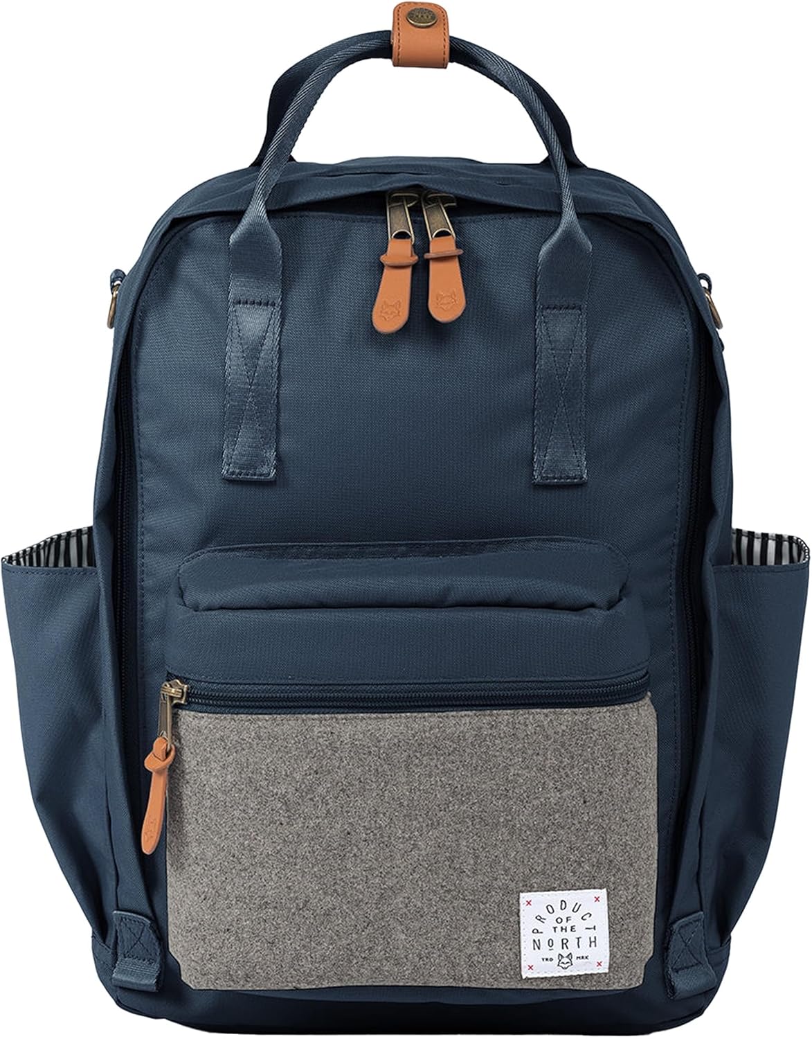 Elkin Diaper Bag: Sustainable Navy Backpack for Parents