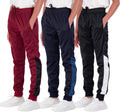 Boys Joggers with Pockets 3-Pack - Comfortable Everyday Sweatpants gym