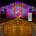 Toodour Christmas Icicle Lights Outdoor for Festive Decor
