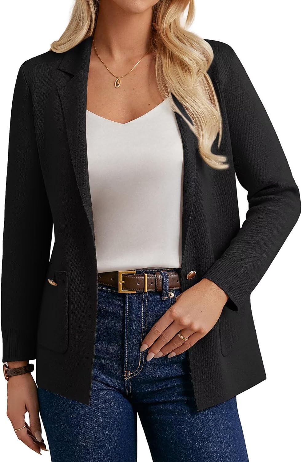 Stylish Women Sweater Blazers for Business Casual Looks