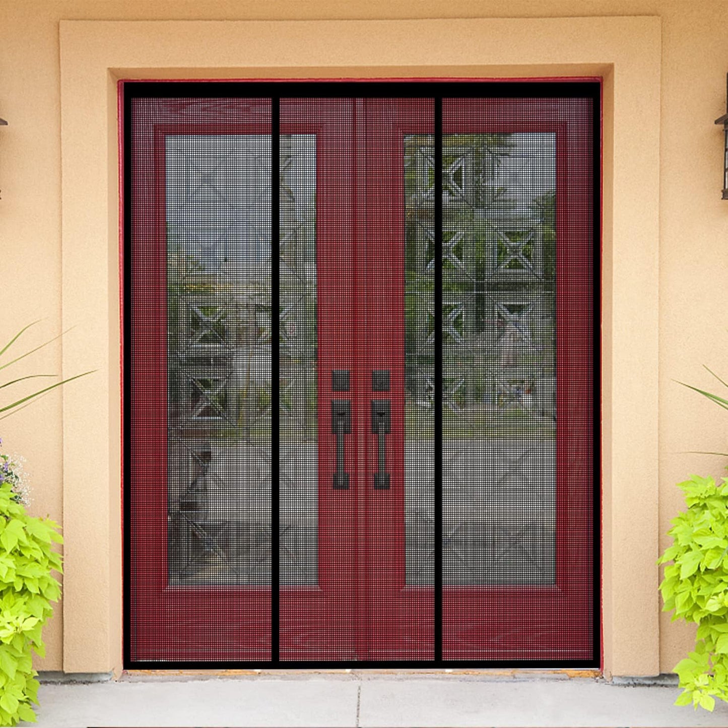 Fiberglass Magnetic Screen Door for Sliding Doors and Patios