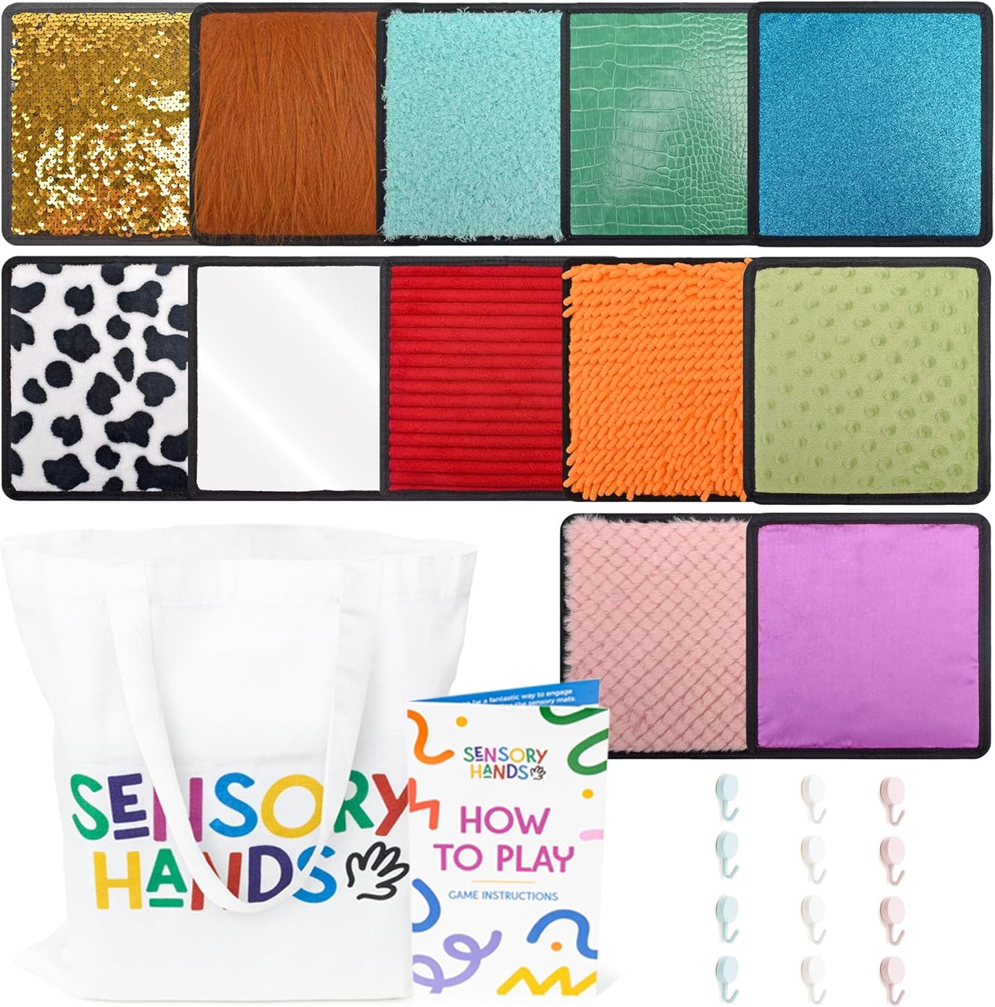 Textured Sensory Mats - Colorful Fidget Toys for Learning & Play