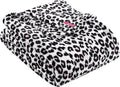 Betsey'S Leopard Plush-Fleece Pink Blanket Twin - Oversized Cozy Throw