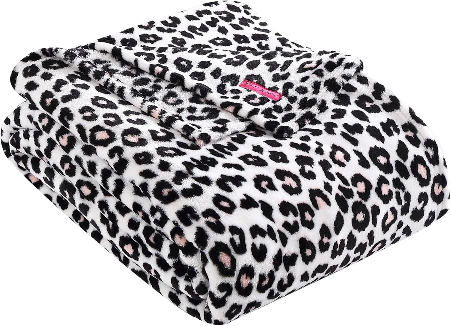 Betsey Johnson Leopard Plush-Fleece Blanket for Cozy Comfort