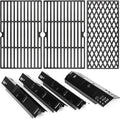 Uniflasy Grill Grates Heat Plates for Dyna-Glo 4 Burner - Direct Fit