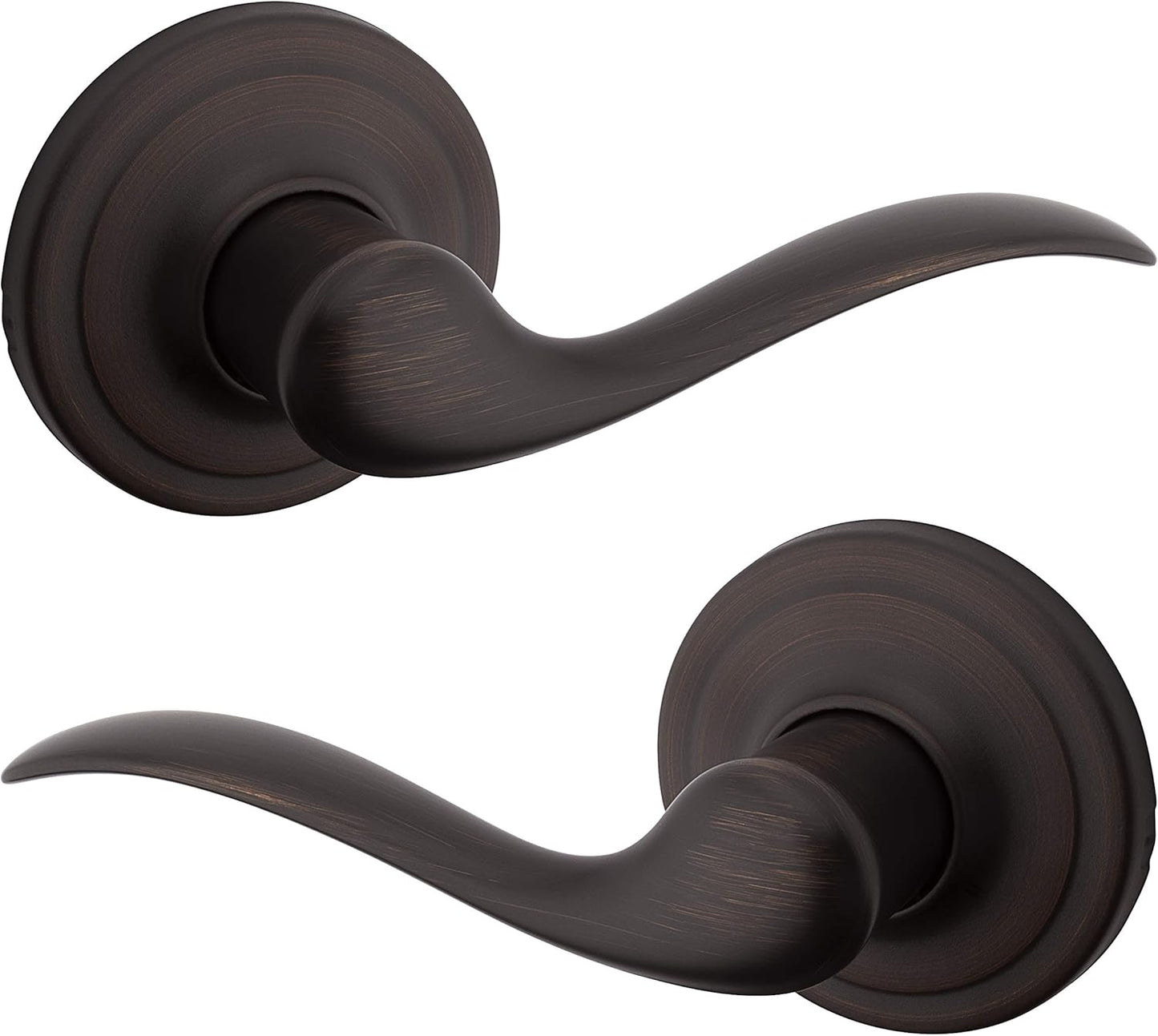 Kwikset Tustin Interior Passage Door Handle for Closets and Hallways