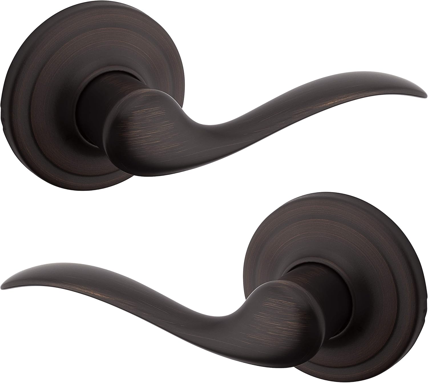 Kwikset Tustin Interior Passage Door Handle for Closets and Hallways