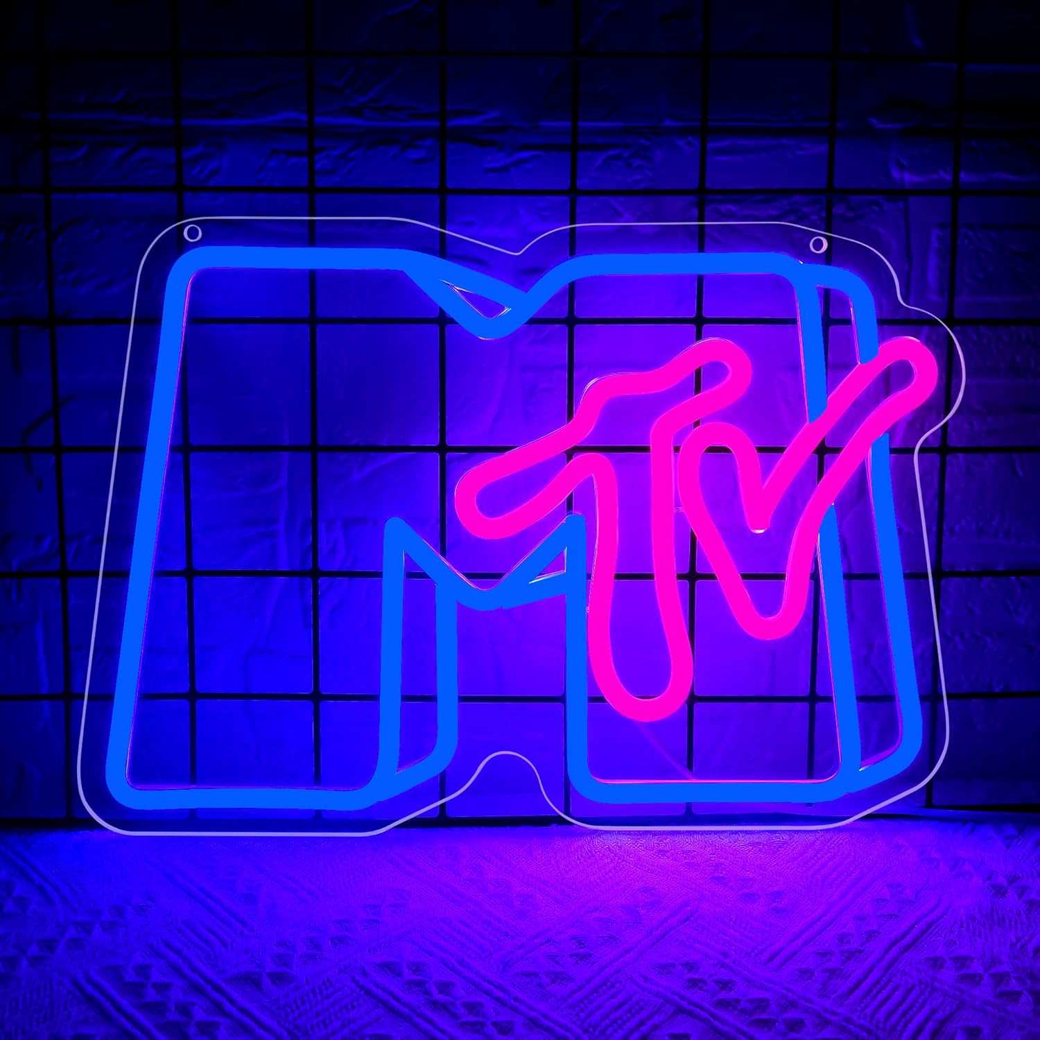 Vibrant Music Neon Sign for Wall Decor - Dimmable LED Light