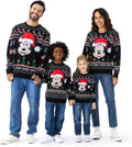Disney Stitch Christmas Family Pullover for Women - Festive Crew Neck