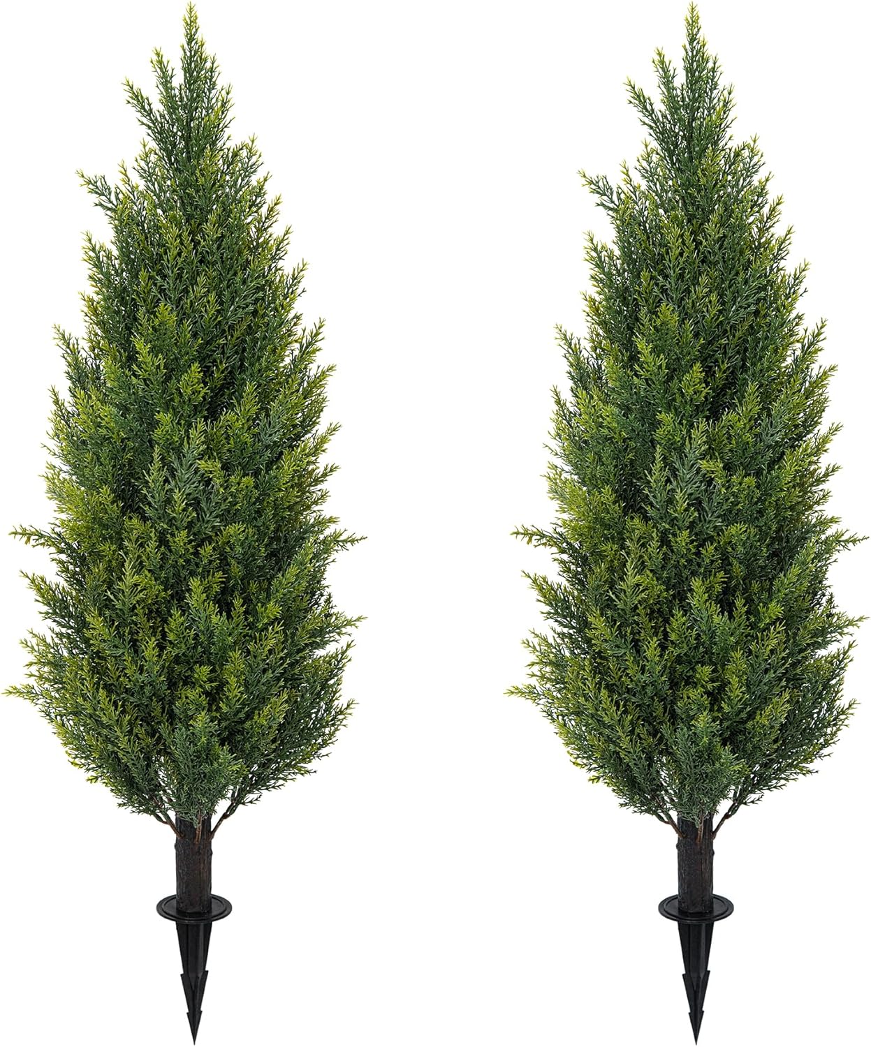 3FT Artificial Cedar Topiary Trees Set of 2 for Indoor Outdoor