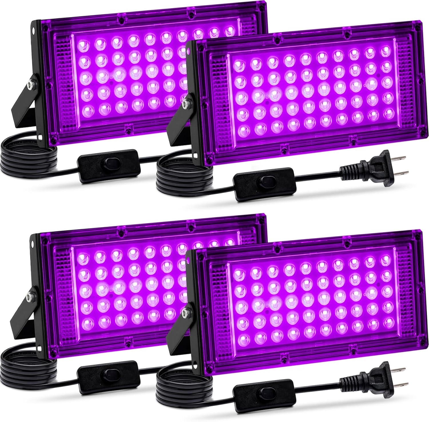 50W Black Light for Glow Parties, Halloween, and Body Painting