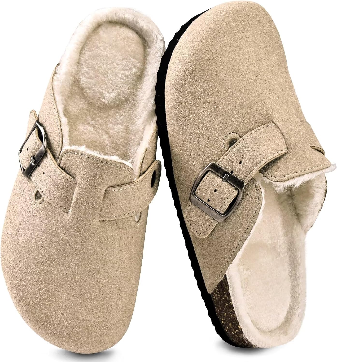 Torotto Kids Suede Clogs with Arch Support for Comfort & Style