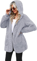Yanekop Womens Oversized Sherpa Jacket Long Cardigan - Cozy Fleece our