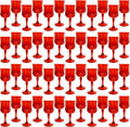 Vintage Style Plastic Wine Glasses for Weddings and Parties