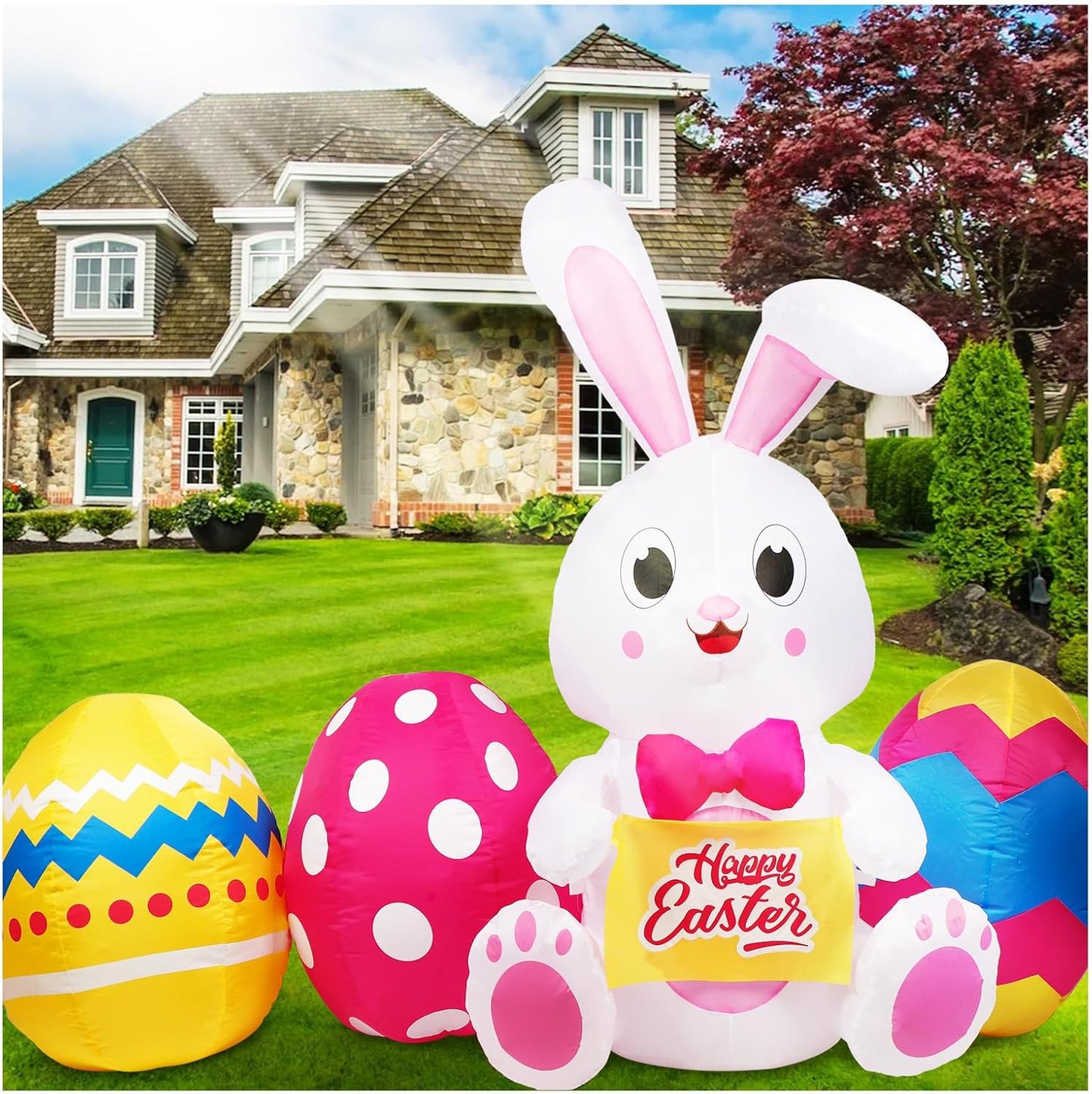 6 FT Easter Inflatables Outdoor Decorations for Holiday Fun
