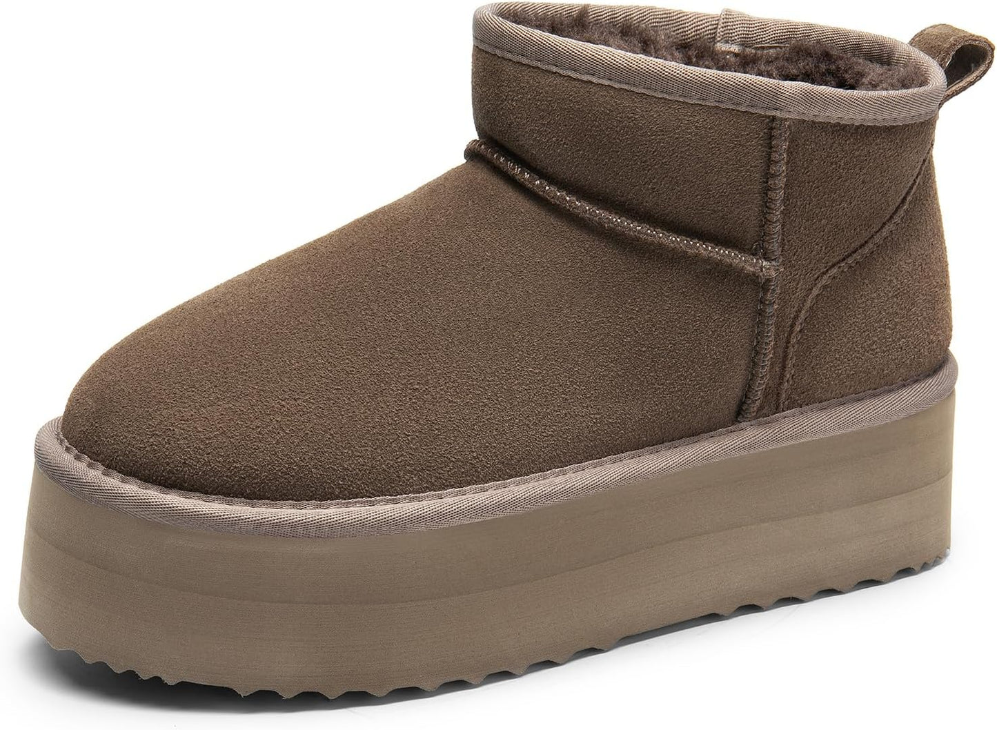 DREAM PAIRS Platform Mini Boots: Stylish Winter Snow Boots