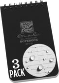 Rite in the Rain Weatherproof Top Spiral Notebook 3 x 5 - 3 Pack