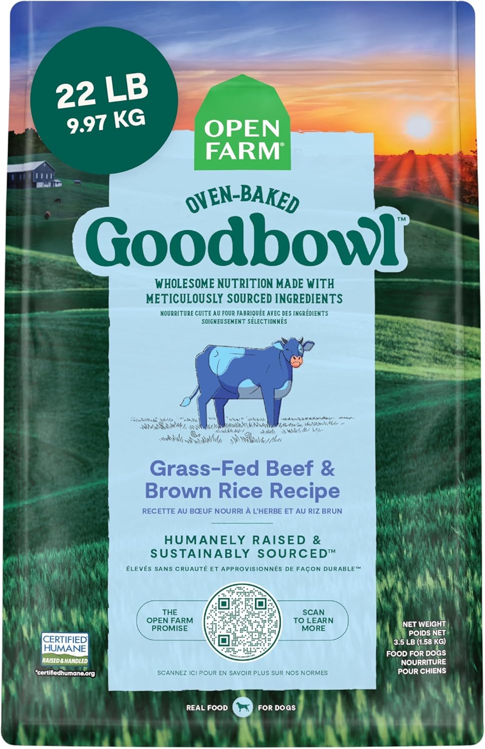 Open Farm Goodbowl Dry Dog Food with Grass-Fed Beef & Rice
