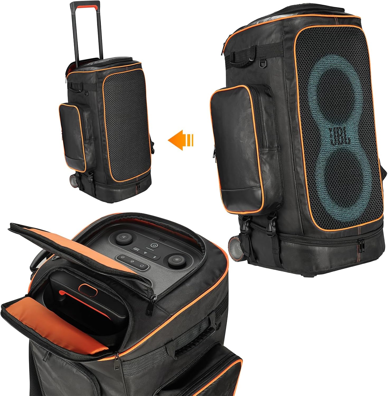 Rugged Speaker Bag Carry Case for JBL PartyBox 320 & 310